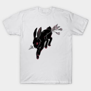 Dark Bunny. Black Rabbit. Dead hare T-Shirt